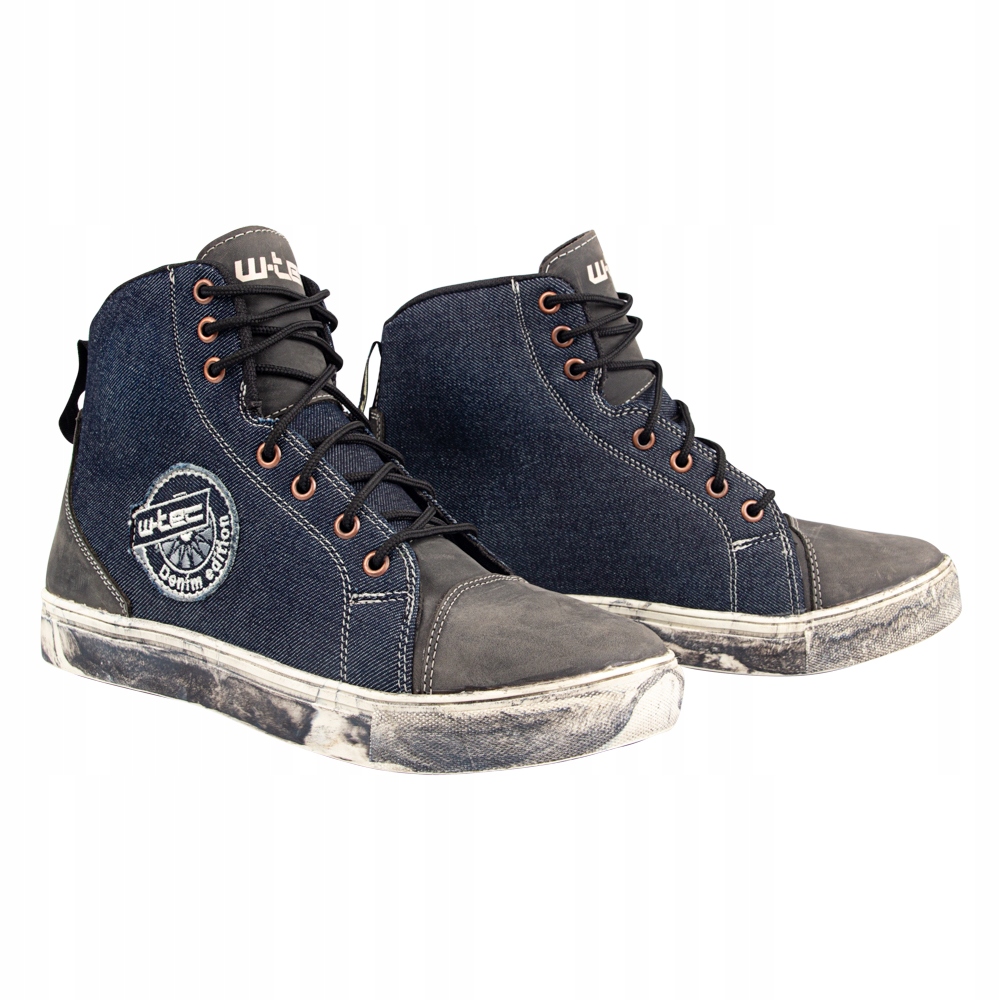 Buty motocyklowe W-TEC Denimo Kolor Niebieski, Rozmiar 40