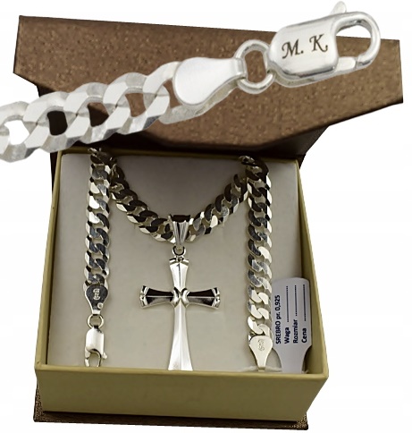 

Łańcuszek Srebrny Z Krzyżykiem 6,50 MM. Grawer