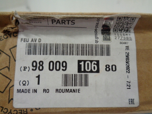 CITROEN C4 CACTUS езды днем led правая