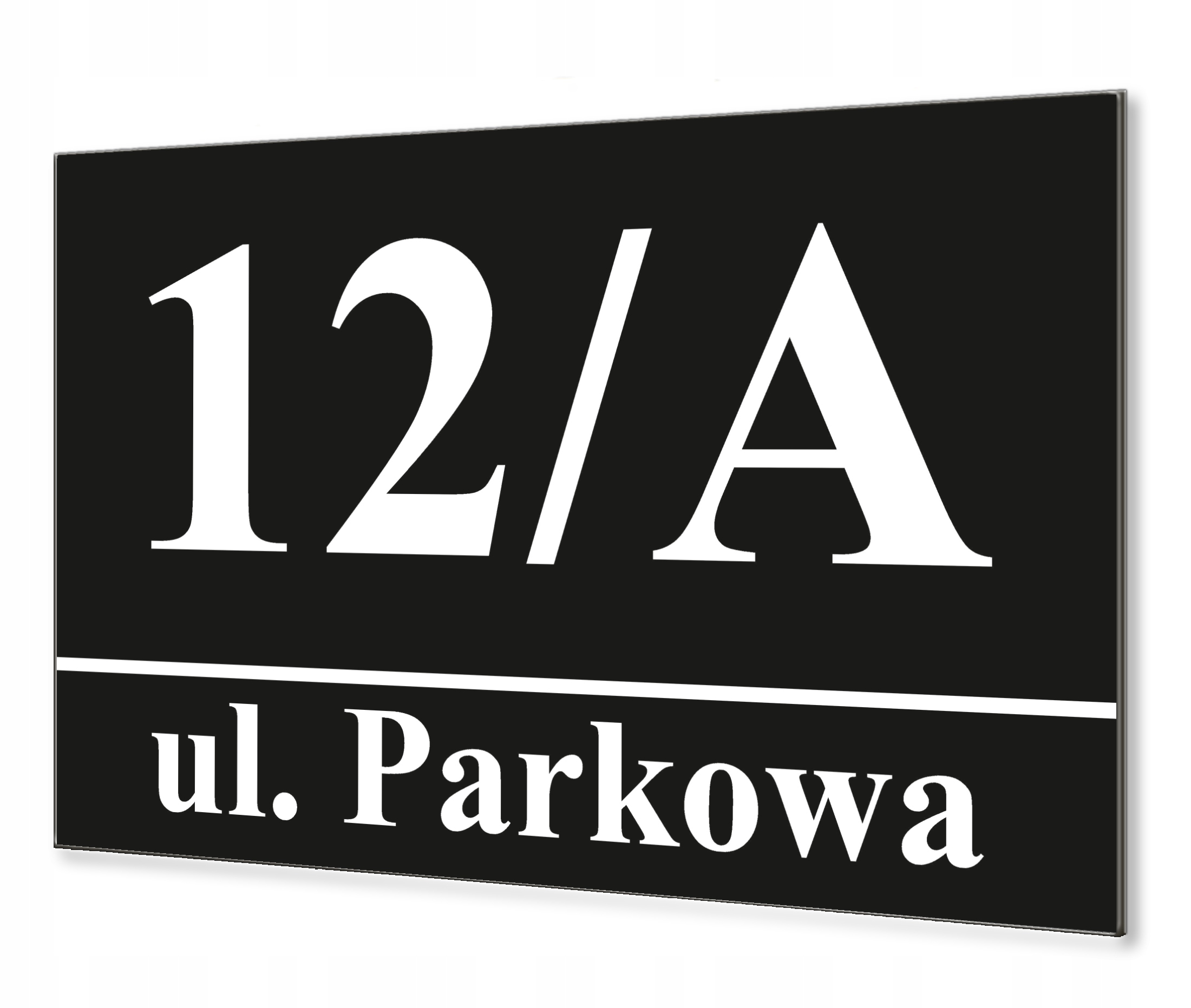 

Duża Tabliczka Adresowa Aluminium numer domu 40x30