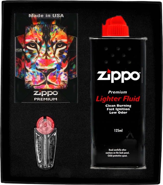 Sada Zippo Zapalovač Lion Design Dárkový No1