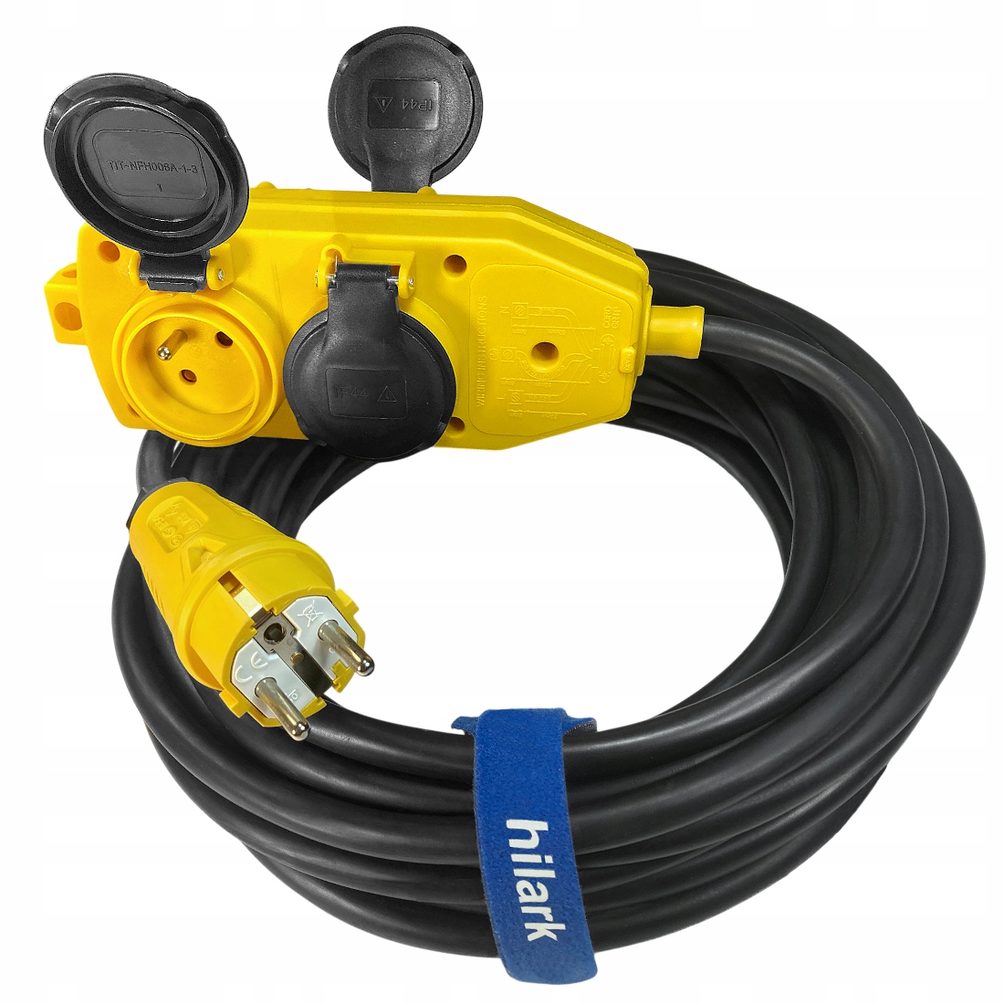 Prodlužovací Kabel H07RN-F 3x2,5 OnPD 45 m Žlutá Zástrčka A Rozbočka 4x230 V