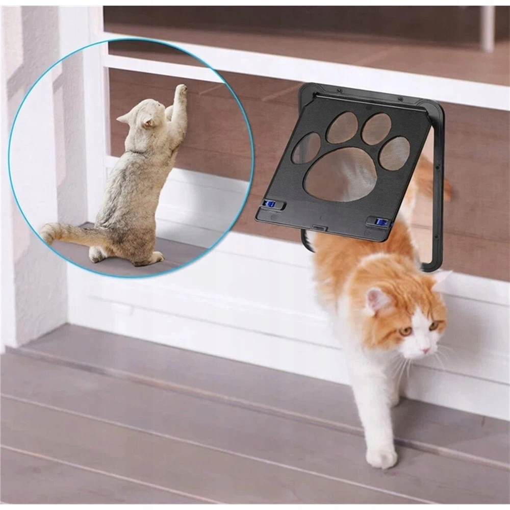 Levně Dveře Pro Zvířata 24X29 CM Snadná Instalace Na Okna A Dveře S Moskytiérou