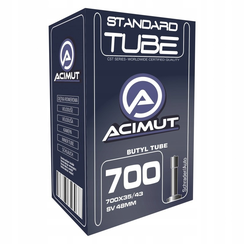

Dętka Cst Acimut 700x35/45 Sv 48mm TB-AC012