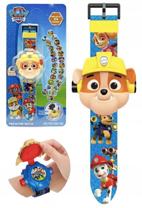 zegarek z projektorem PSI PATROL 3D led RUBBLE rzutnik zdjęć dla dziecka