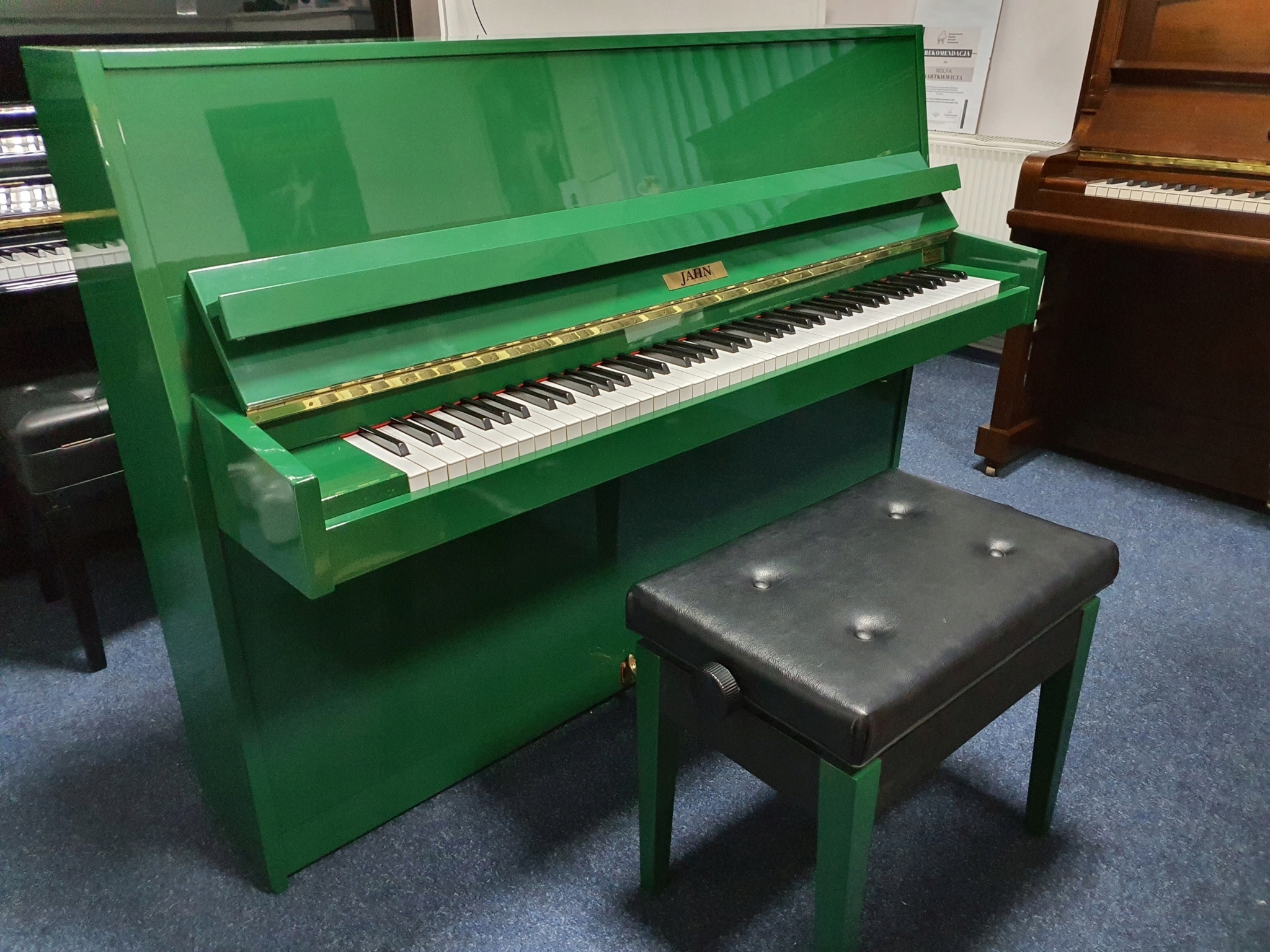 pianino kolor zielony gwarancja PIANOROLF