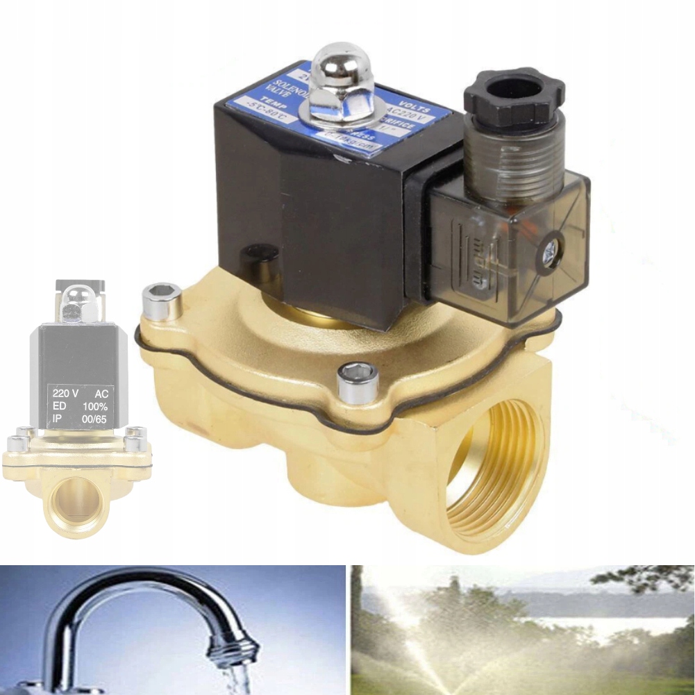 Elektromagnetický ventil 0-10 normálně uzavřený ventil 220 V