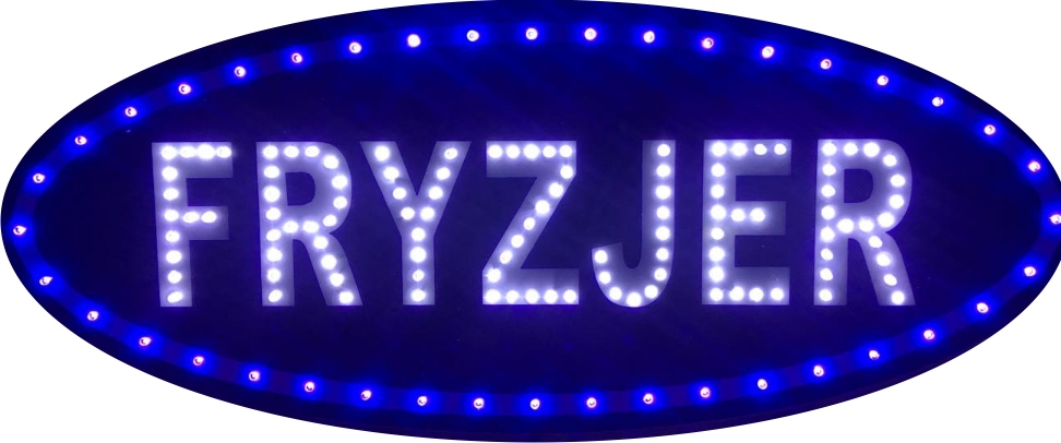 Reklama Świecąca tablica LED szyld panel neon wyświetlacz FRYZJER