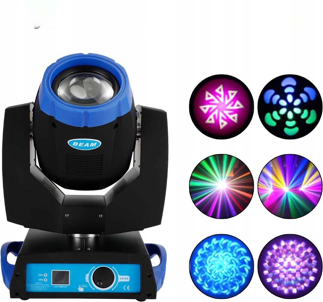 Diskotéková Hlava Vipih Beam Otočná Pohyblivá Hlava DMX Rgbw Párty
