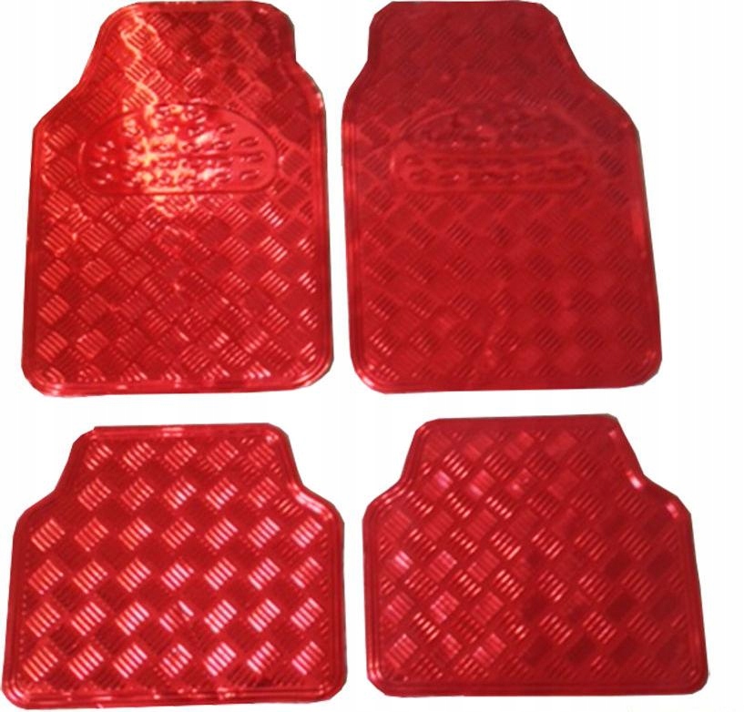 Uniwersalne dywaniki gumowe ala alu czerwone kolor