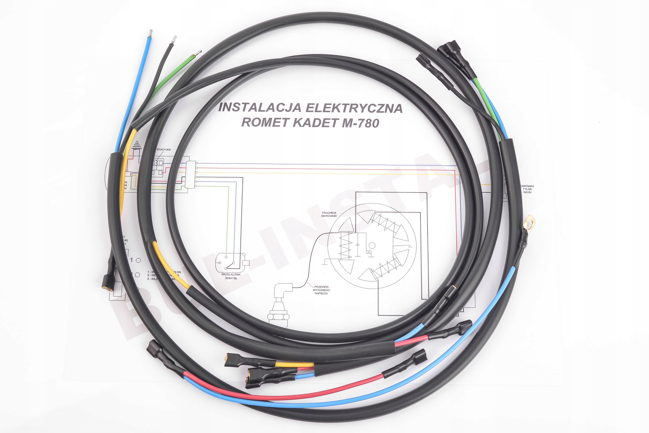

Wiązka instalacja elektryczna Romet Kadet M780