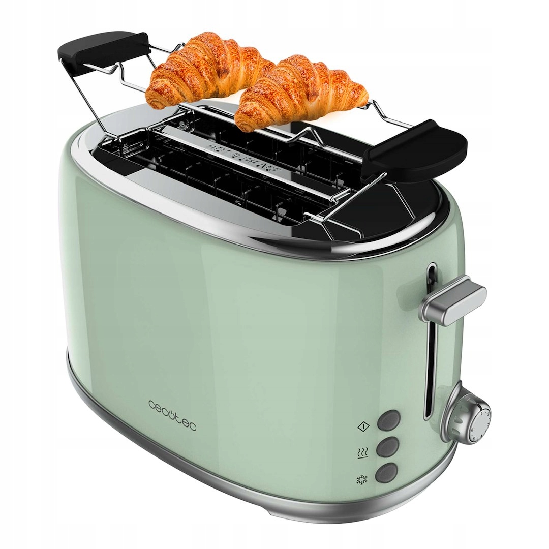 Toster Cecotec Toast&Taste 1000 Retro Double Green