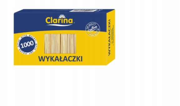 

Clarina 5844 Drewniane Wykałaczki 6,5 CM 1000 Szt.