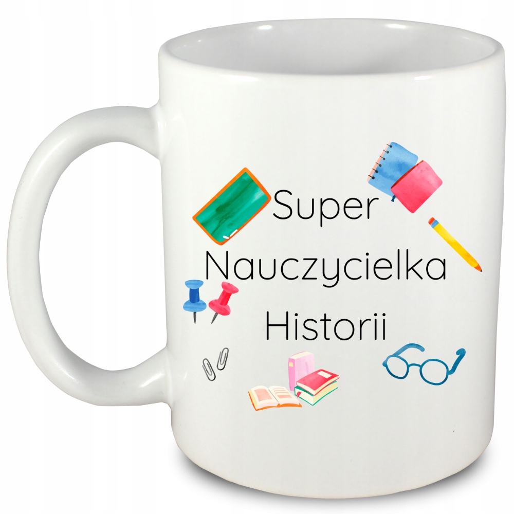 

Kubek dla nauczycielki Historii imię, 1