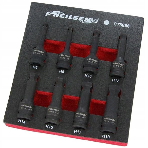 

Zestaw Kluczy Imbus Hex Długie Udarowe H6-H19