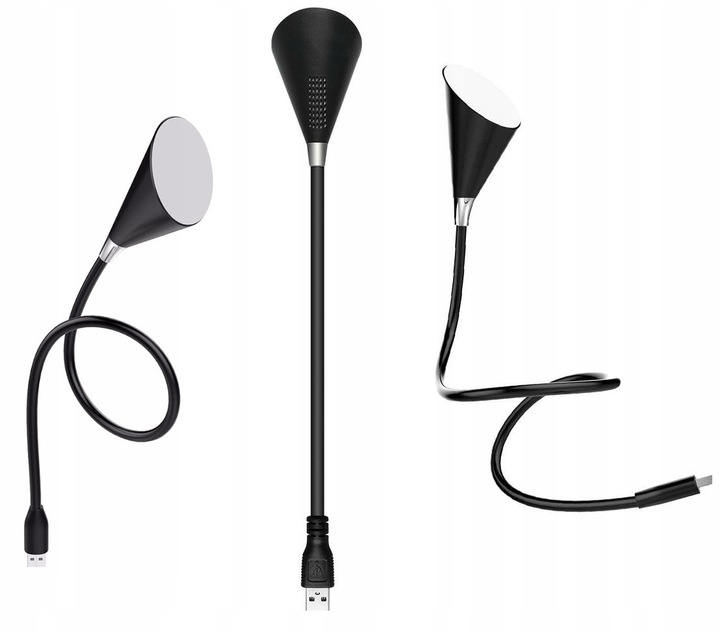 

Lampka Giętka 3w1 Usb Głośnik Bluetooth Bc/bz czar