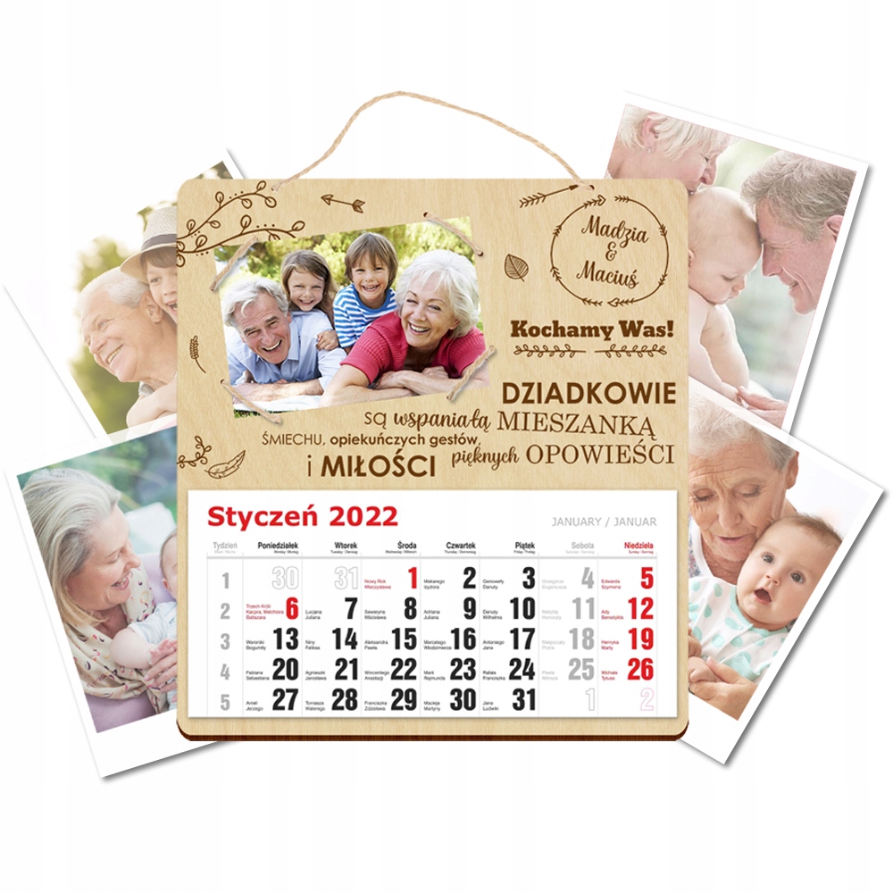 

Kalendarz prezent Dla Babci I Dziadka +na Zdjęcie