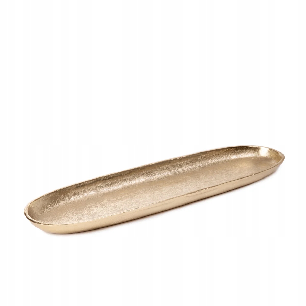 Taca dekoracyjna Girona podłużna złota 39x12x3 cm Homla