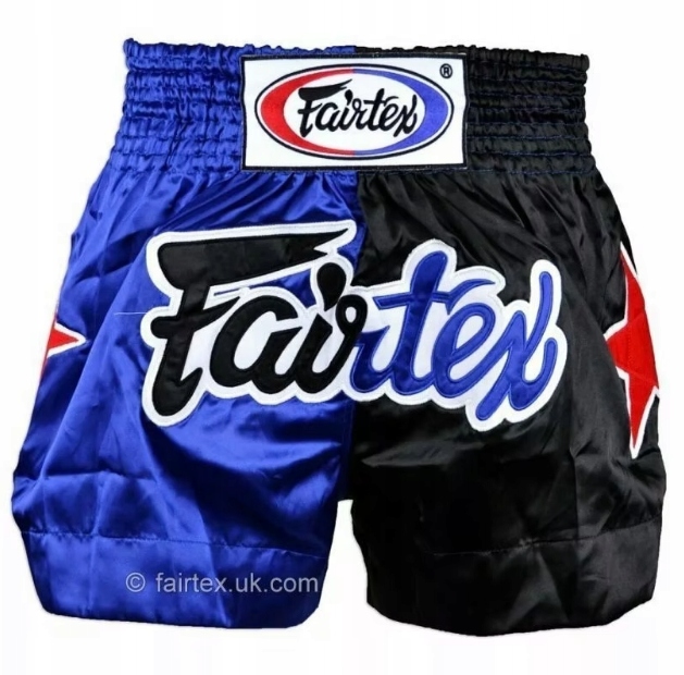 Spodenki Muay Thai Fairtex Blue/Black Idealne Do Sportów Walki Mma XL