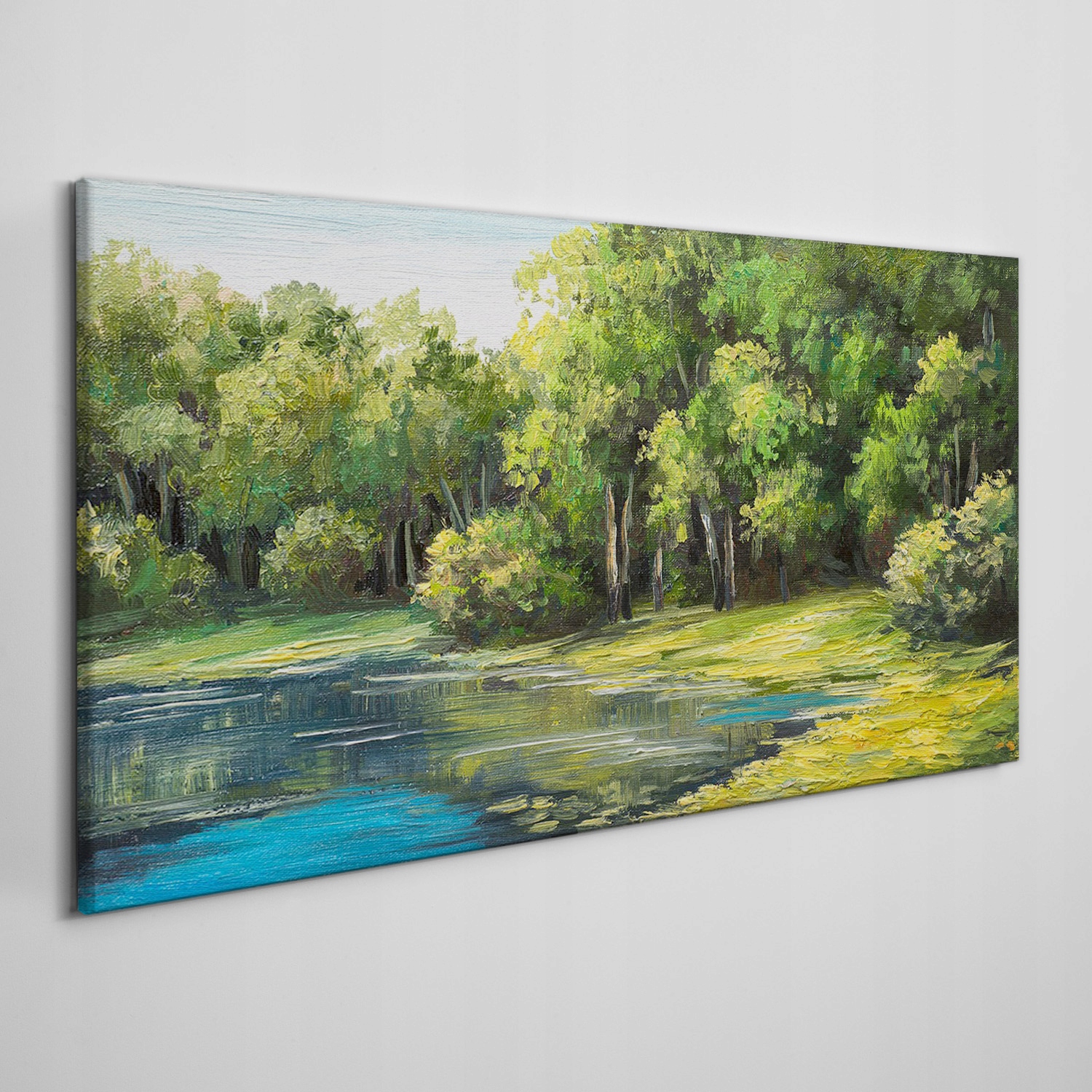 

Obraz płótno Las jezioro krzewy przyroda 120x60 cm