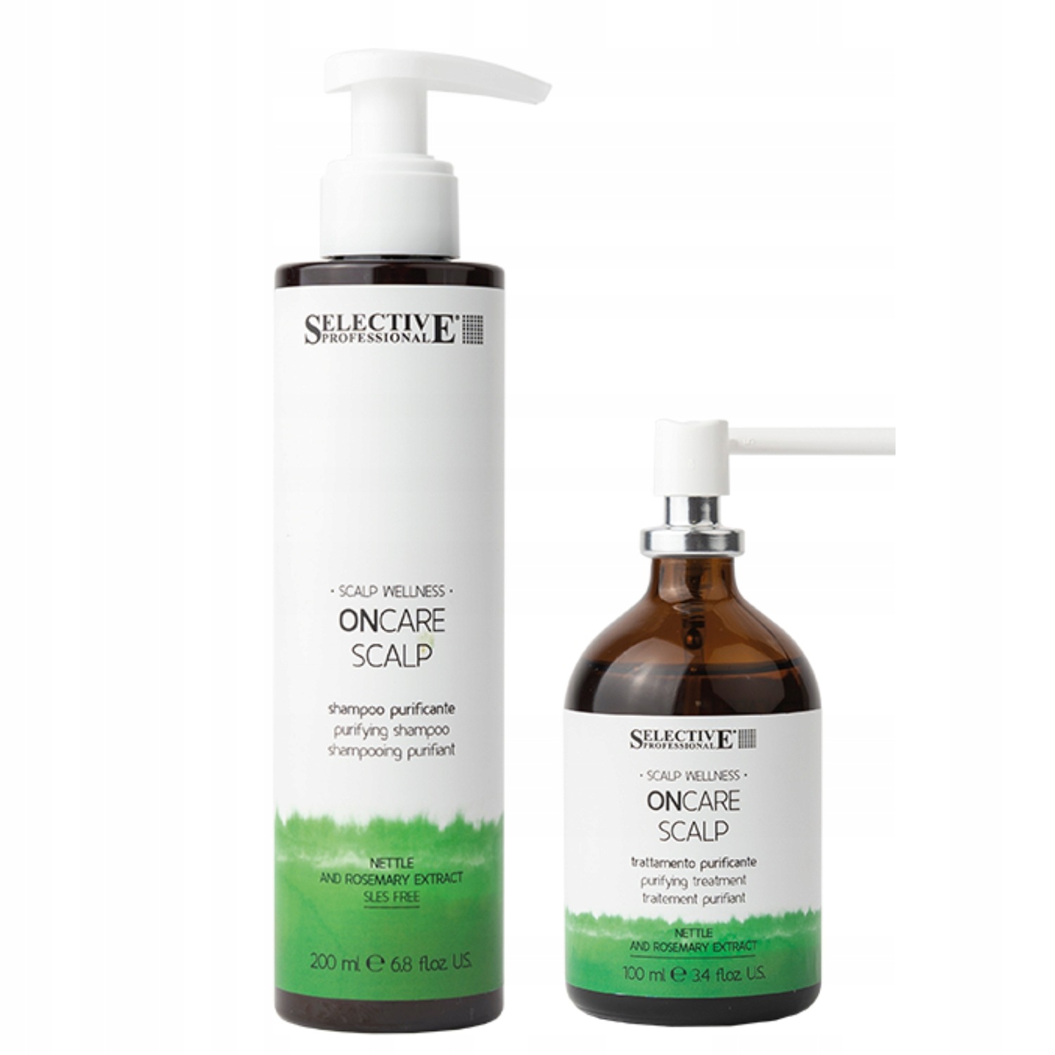 Zestaw Przeciwłupieżowy Selective OnCare Scalp Purifying Szampon+Wcierka