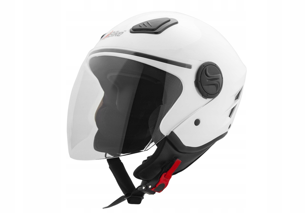 Otvorená Prilba Motocyklový Skúter Motor Biela L