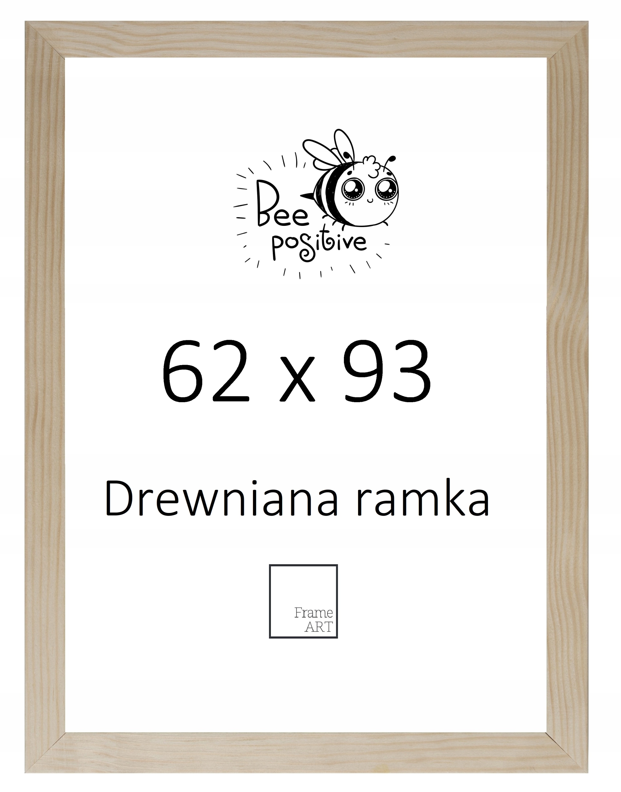 

Rama Drewniana Sosnowa 62x93 Plakat Puzzle 93x62