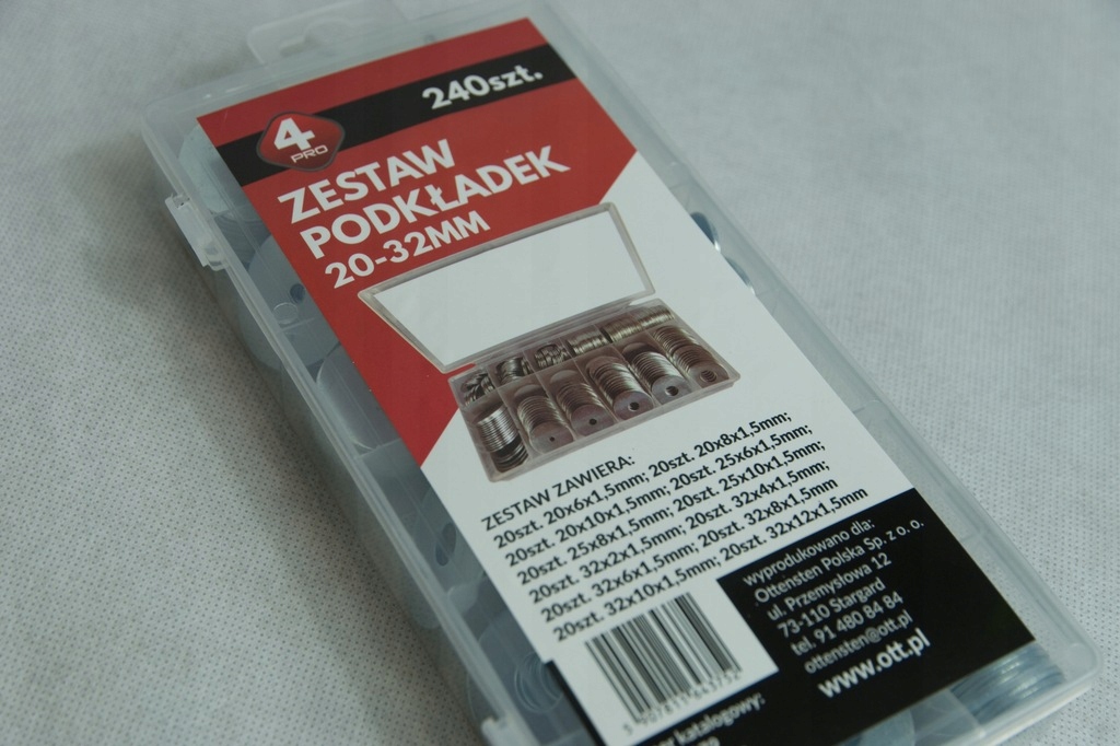 PODKŁADKI ALUMINIOWE ZESTAW PODKŁADEK 240SZT WARSZTAT NORMALIA Kod producenta 4PRO3079