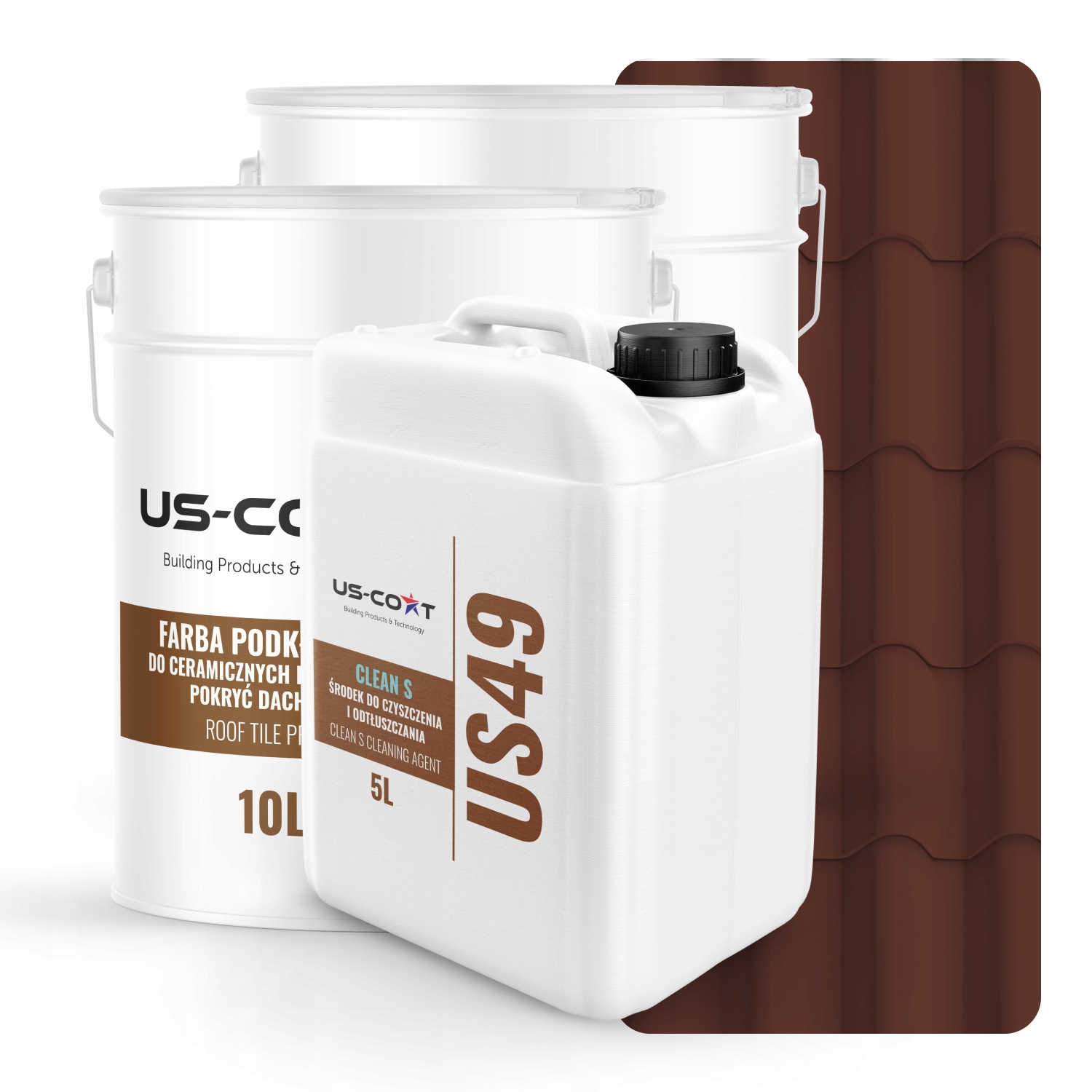 Farba Na Keramické Strešné Krytiny Sada Červenohnedá RAL8012 74m2 Satén