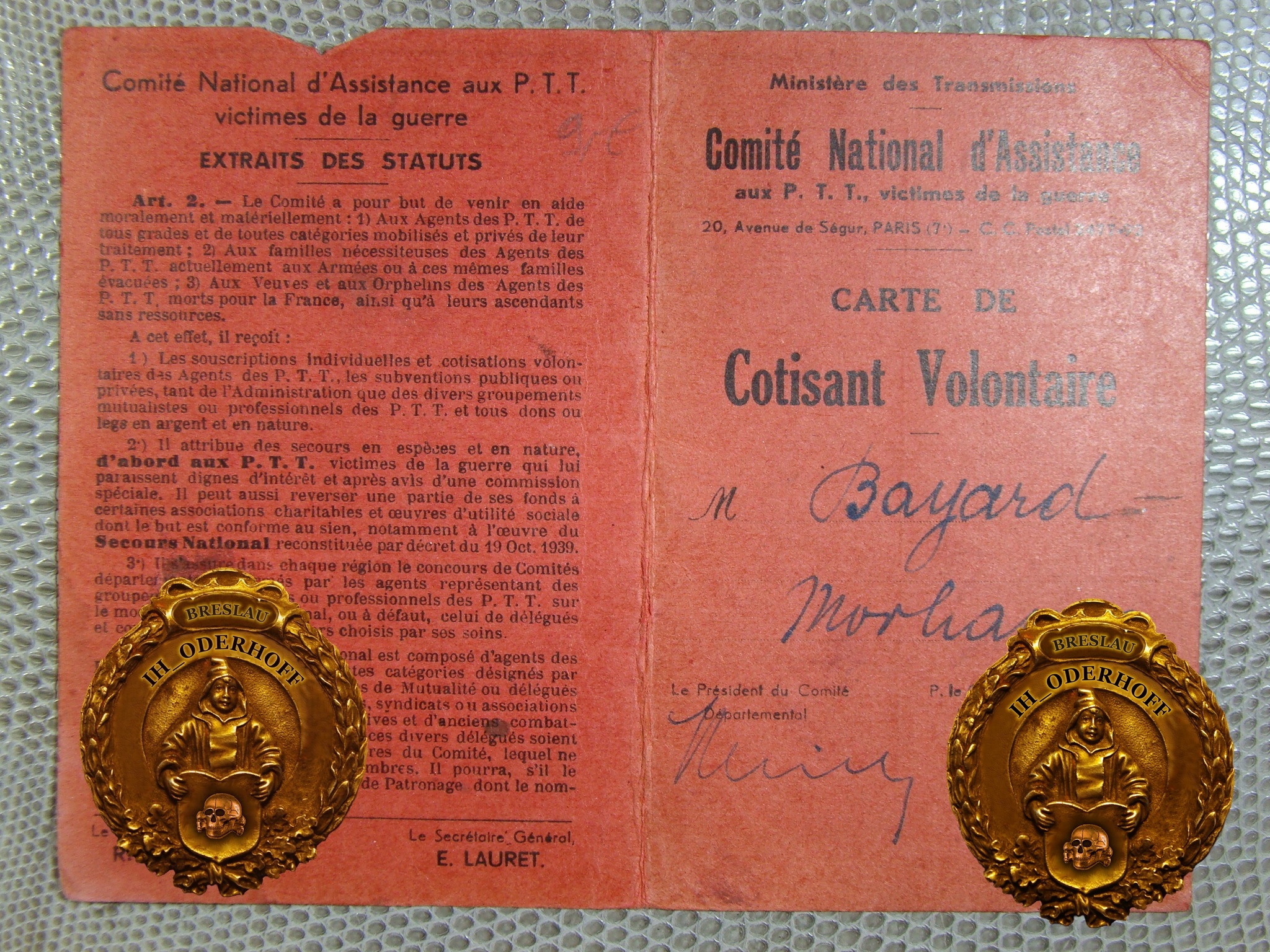 Carte de Cotisant Volontaire Express U430
