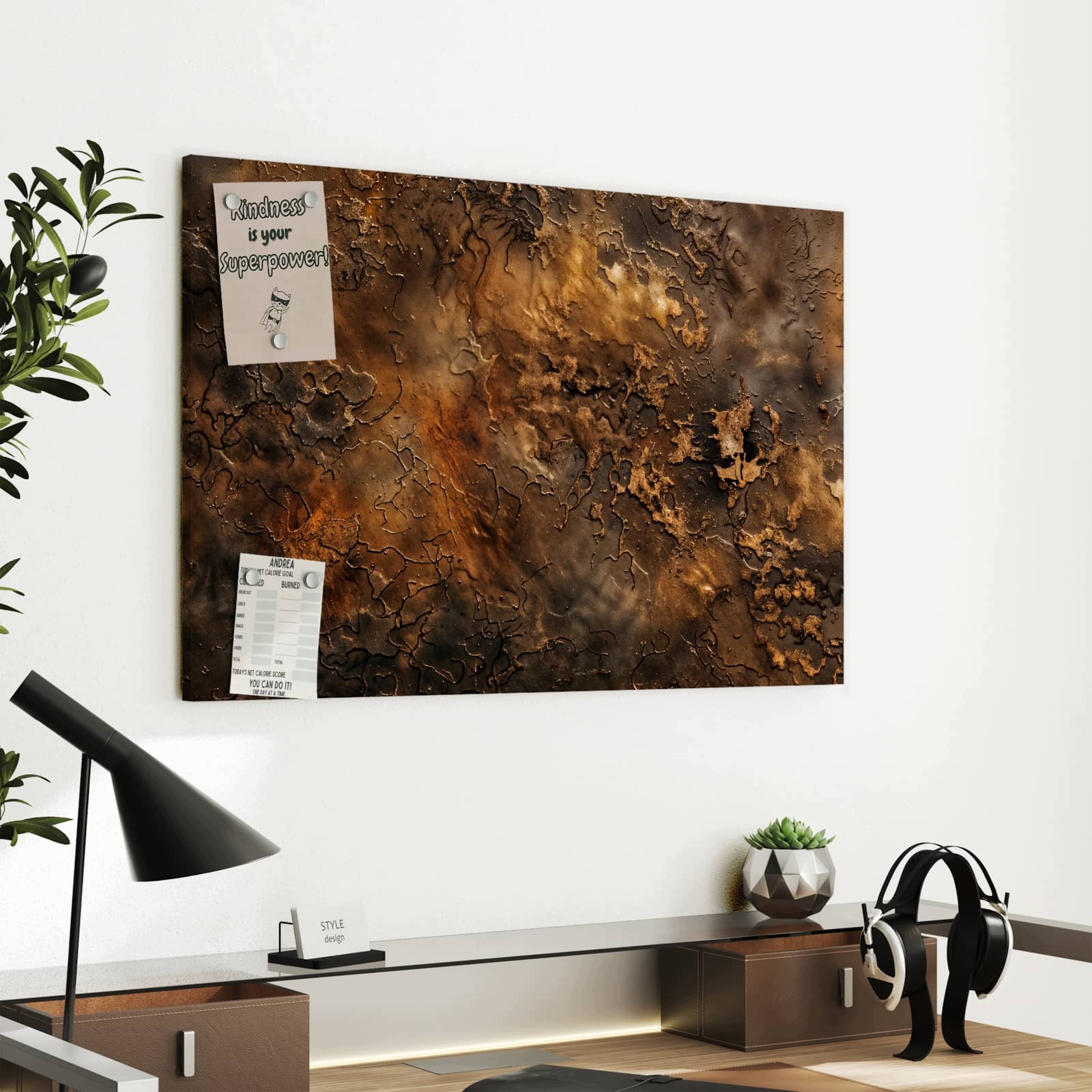 Magnetická tabule Abstraktní Země 60 × 40 cm