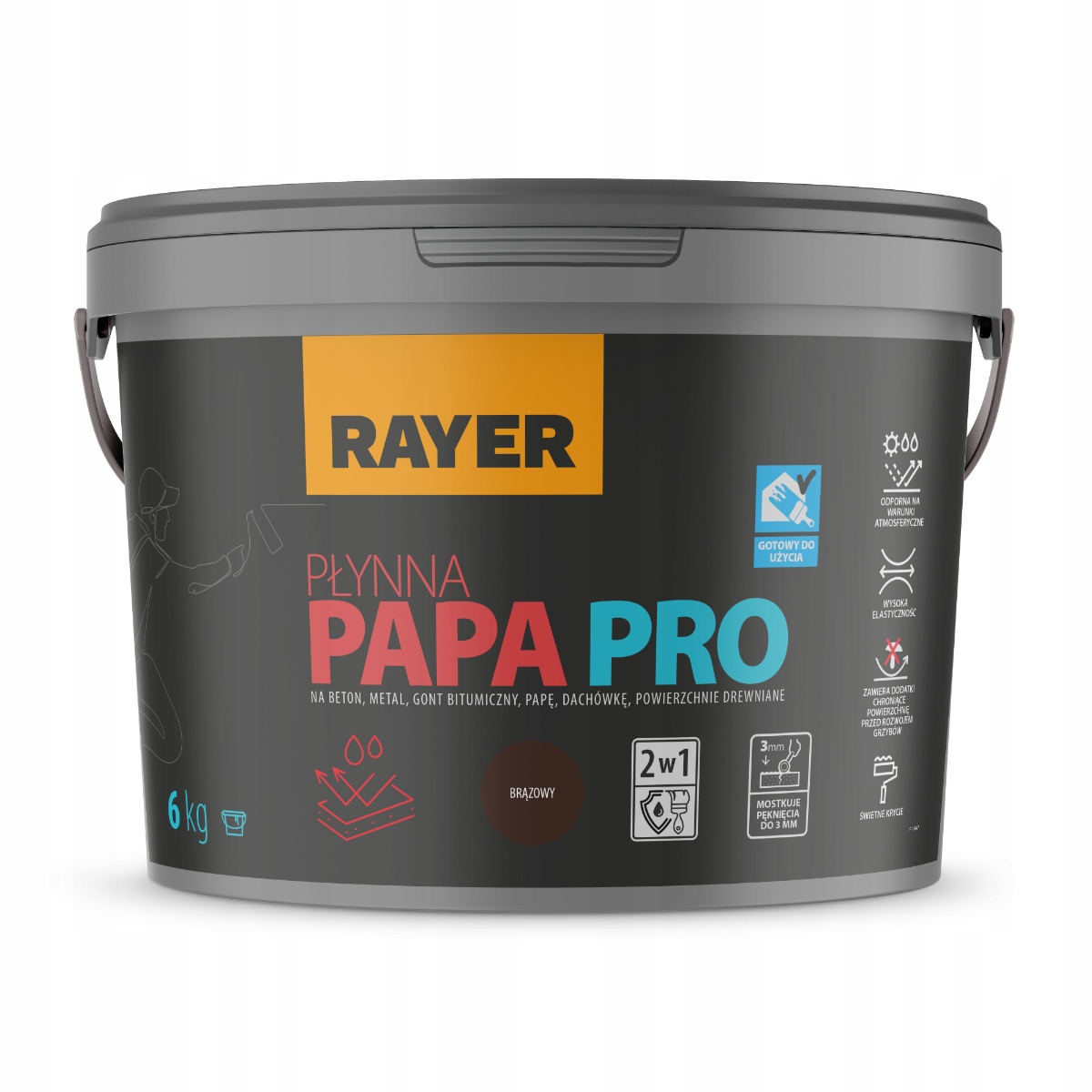 Rayer Tekutá Papa Pro hnědá 6 kg
