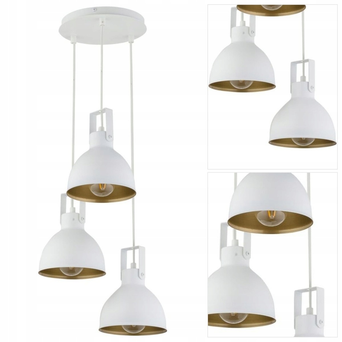 Závěsná lampa Mars bílá, moderní vyřezávaná forma v kuchyni Sigma Lighting