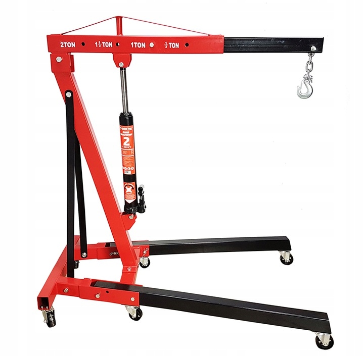 ŻURAW WARSZTATOWY PODNOŚNIK SILNIKA CIĘŻKI SZYBKI 2000kg 2T + HAK , ŁAŃCUCH Marka inna