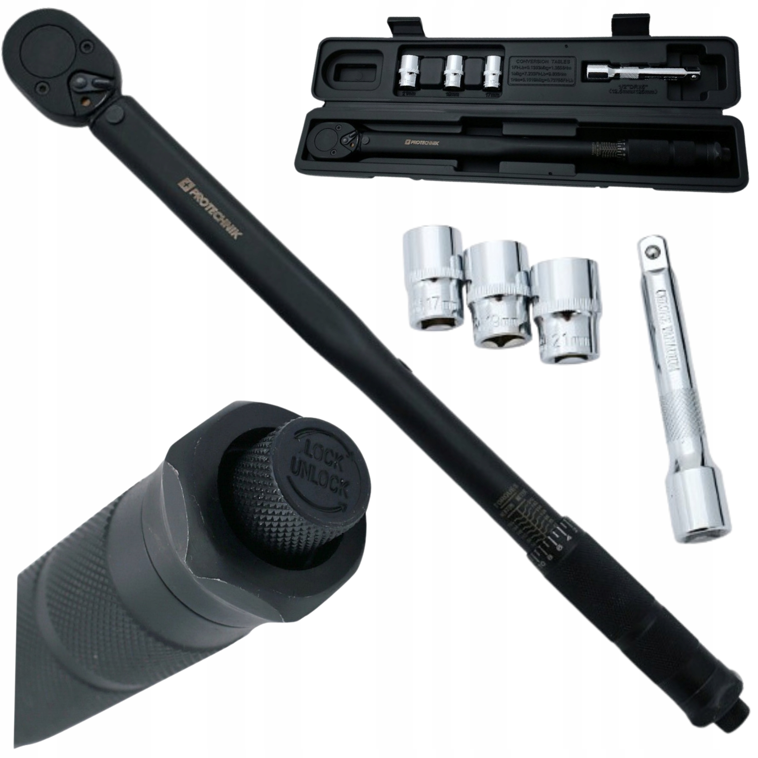 Dynamometrický Klíč 1/2'' 28-210 Nm Crv CRmo pro Motocykl Kola