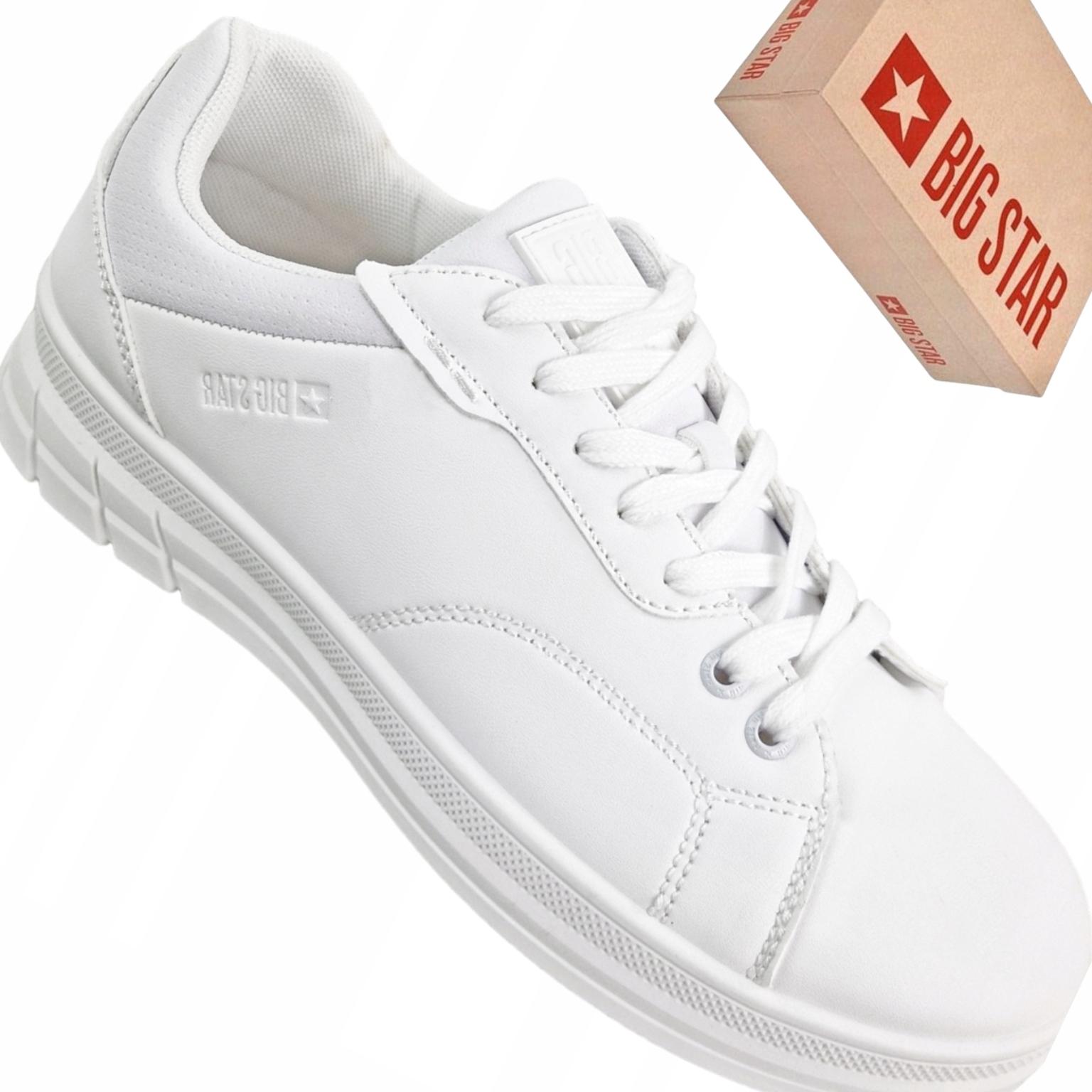 Big Star NN174162 trampki męskie białe ekoskóra klasyczne buty lato