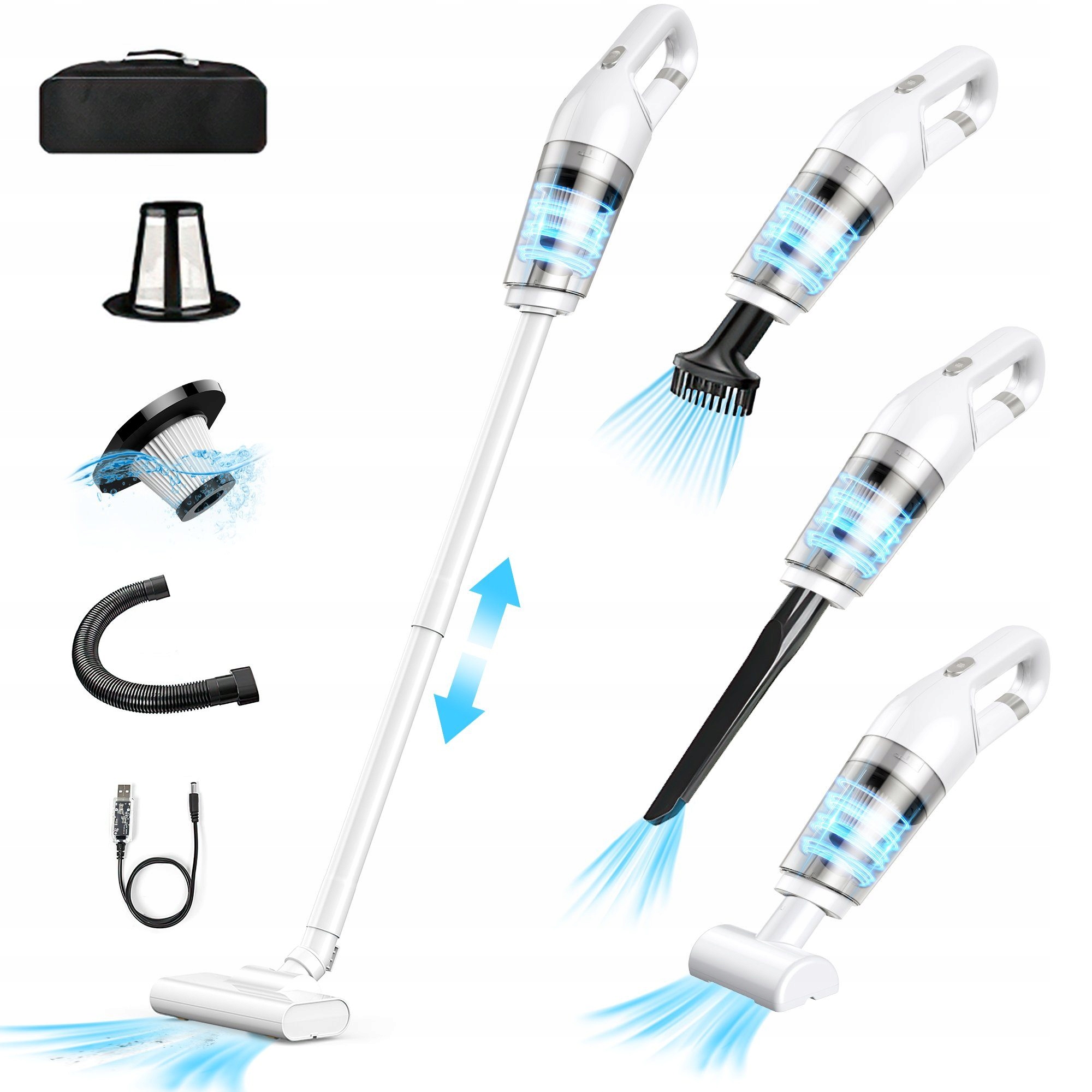 Levně Vysavač 4v1 (černý sáček)*