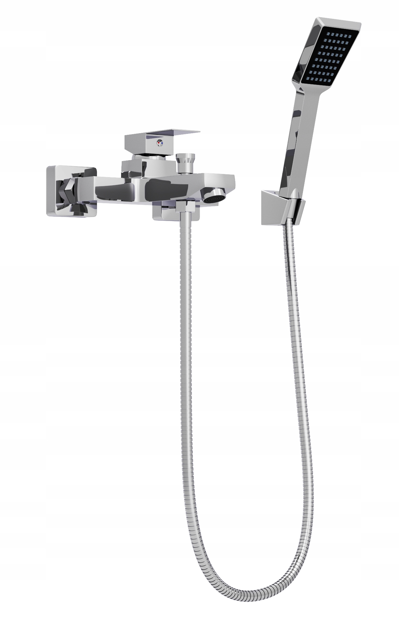Kran S Vaňovou Sprchou Sada Hlavica Hadica Držiak Strieborný Chróm Caro