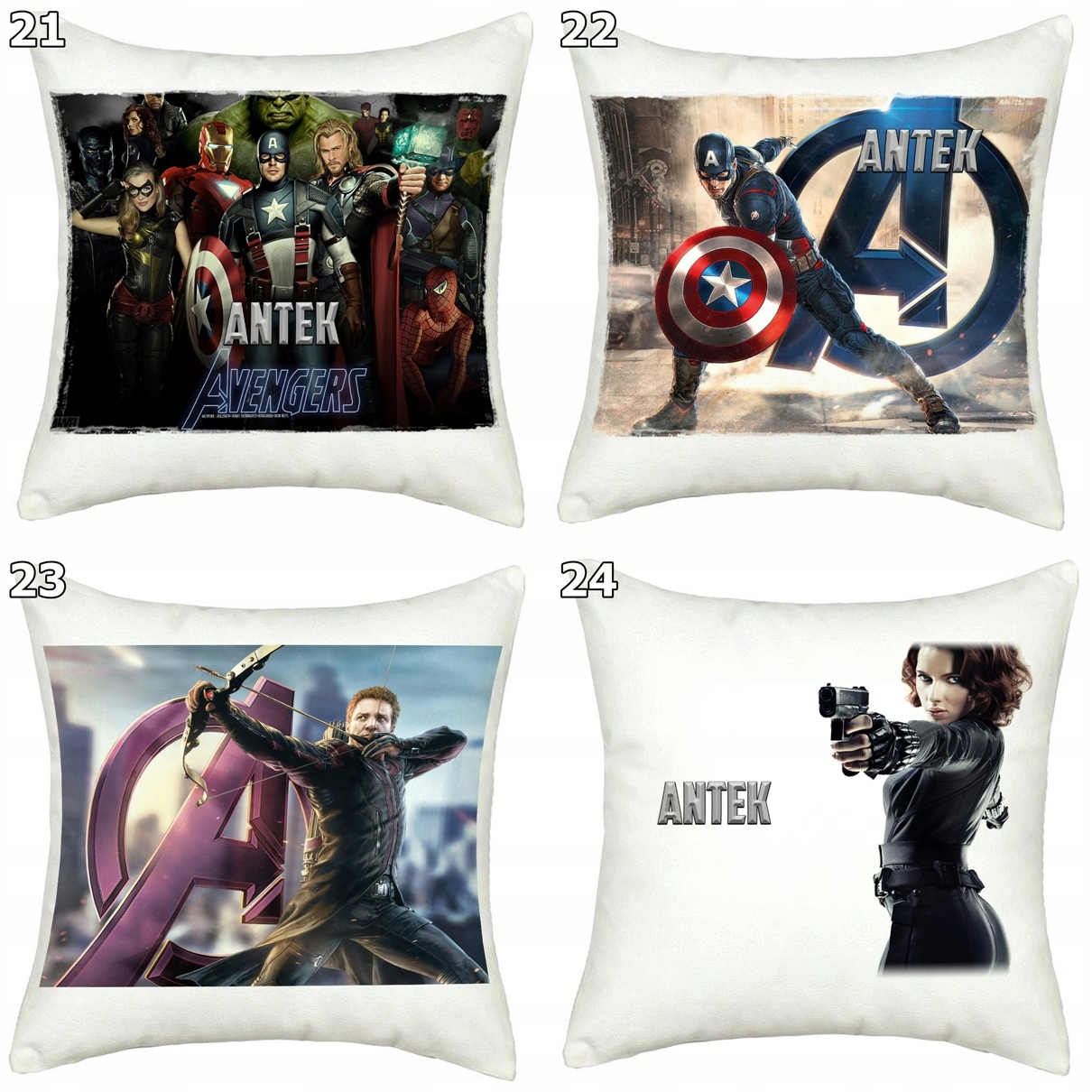 PODUSZKA AVENGERS MARVEL+ IMIĘ Wymiary poduszki 40x40cm