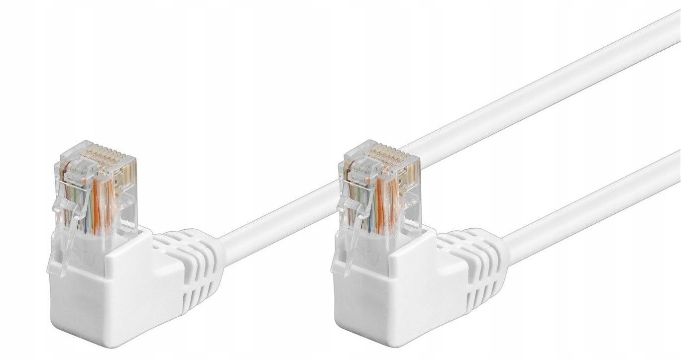 

Kabel sieciowy Lan Utp Kat 5e wtyk 2x Kątowy 2 m