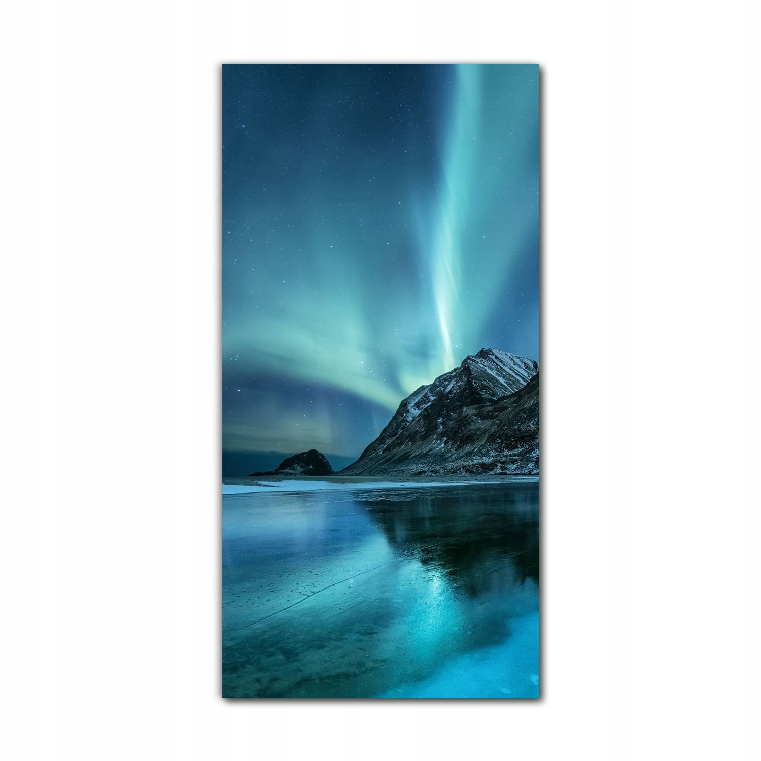 

Foto-obraz na szkle do kuchni 70x140 Zorza polarna