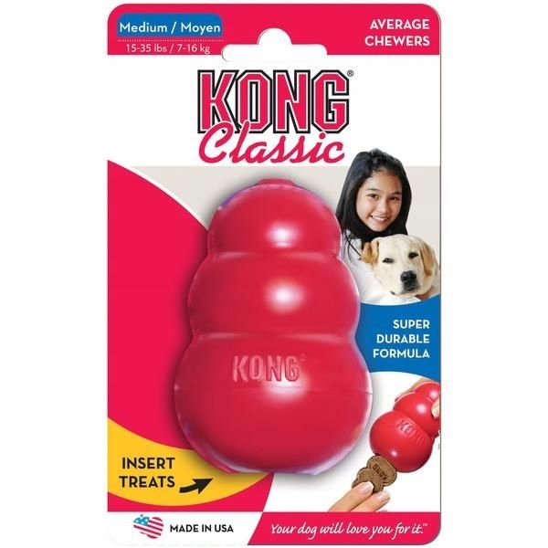 

Kong Classic M Mocna Zabawka Gryzak Dla Psów