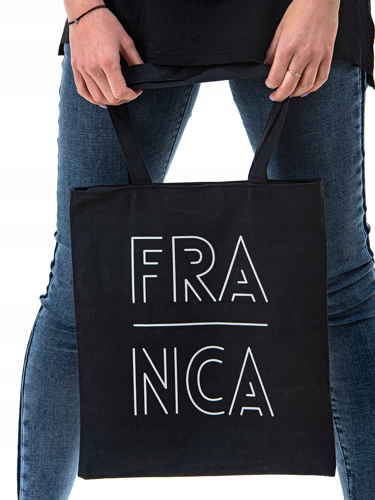 

Torba damska shopper torebka na ramię duża czarny