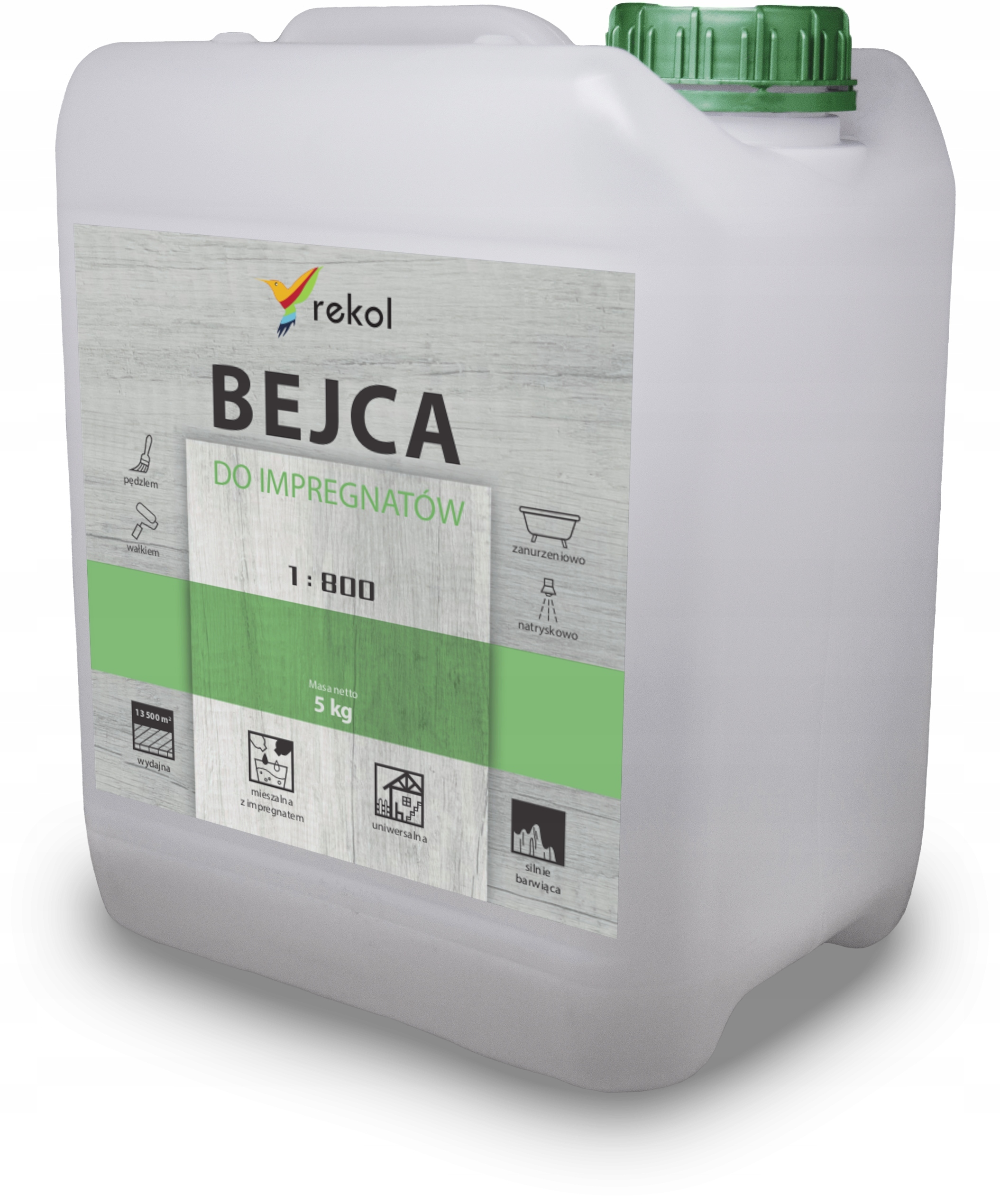 Rekol Mořidlo Na Vodní Dřevo 5 Kg Zelené 1:800 Nevymývatelné Pro Impregnace