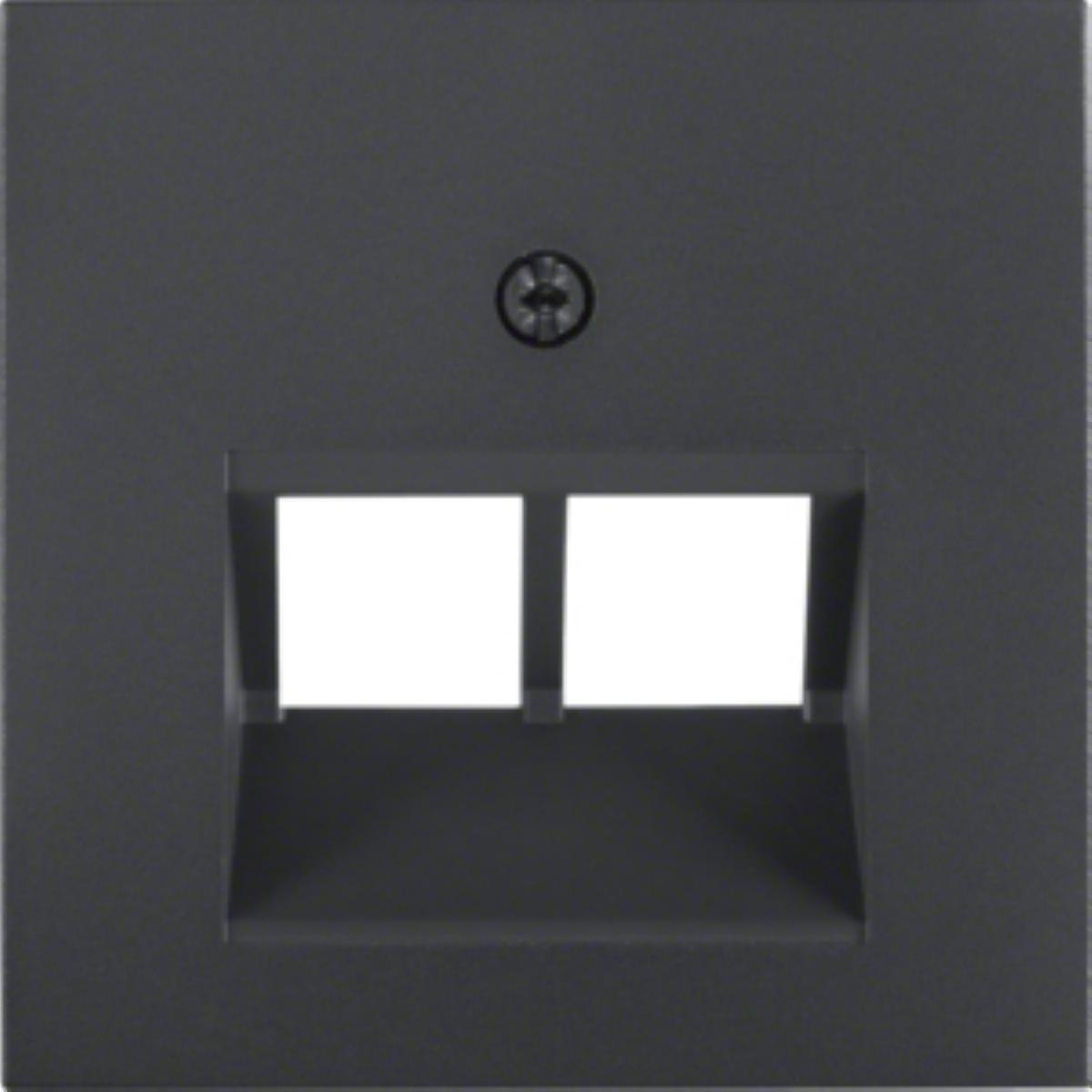 BERKER B.X Płytka czołowa do gniazda UAE podwójna