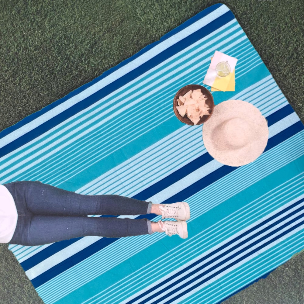 KOC PIKNIKOWY MATA PLAŻOWA IZOLACJA WODOODPORNY XL Kolor dominujący wielokolorowy