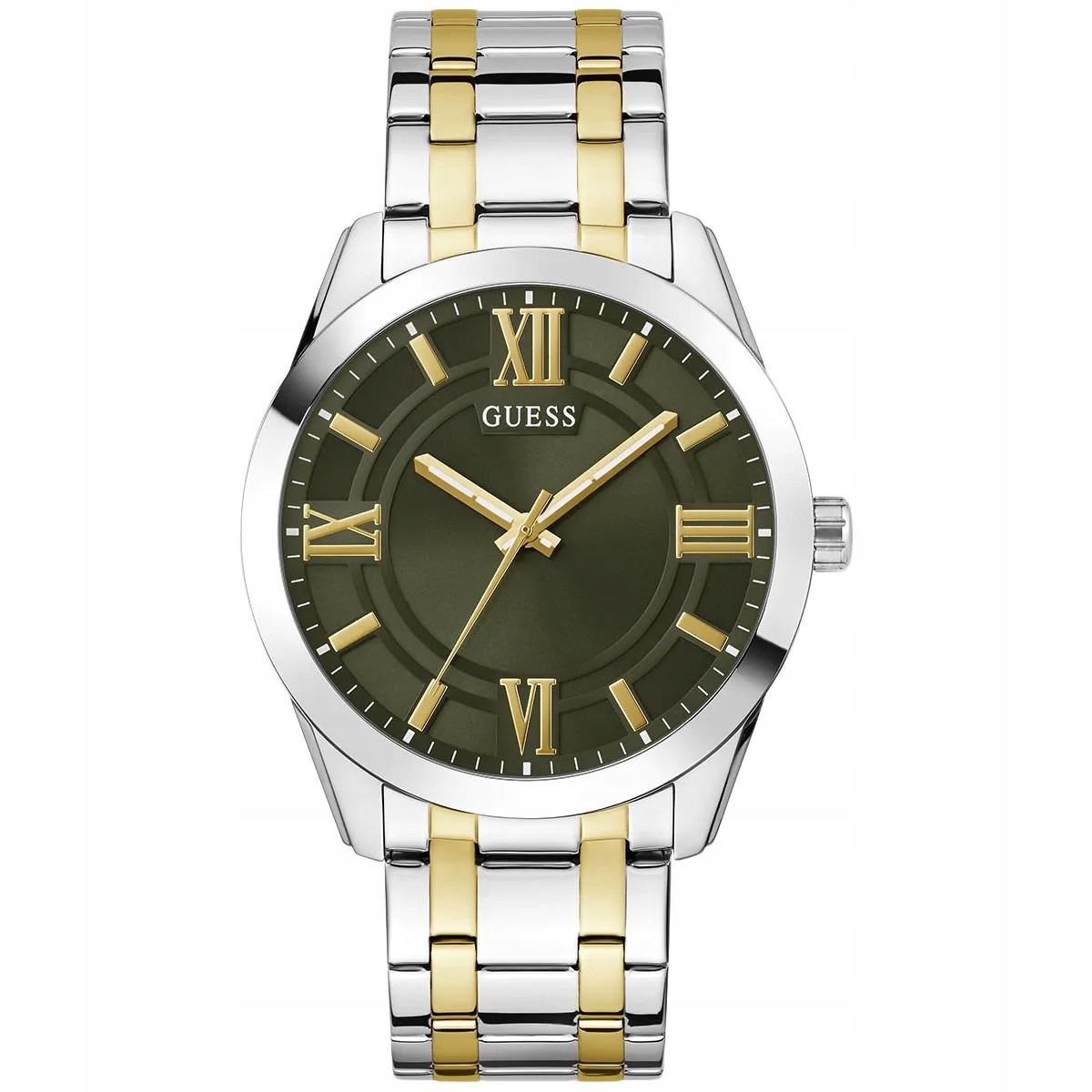 Pánské Hodinky Guess GW0893G1 stříbrný náramek