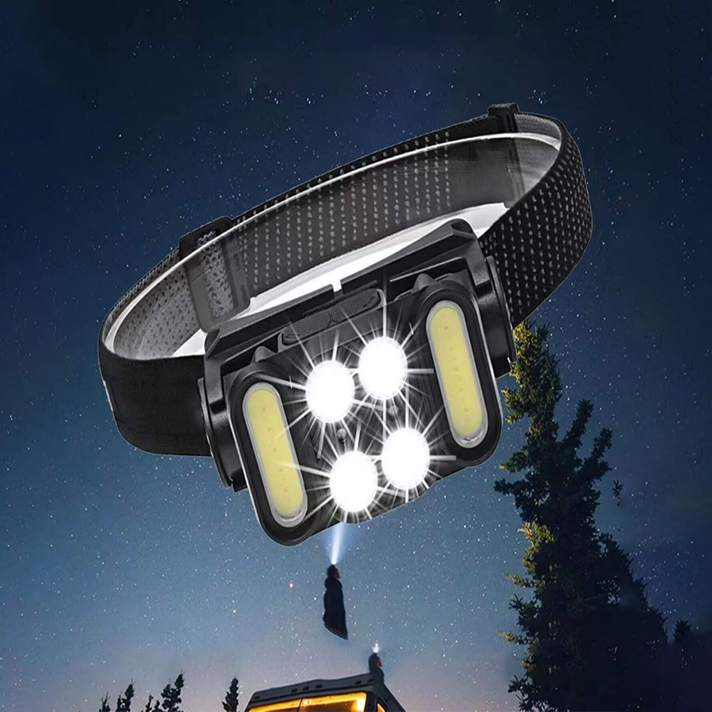 LATARKA CZOŁOWA LATARKA NA GŁOWĘ LED LAMPA CZOŁOWA 12 TRYBÓW OŚWIETLENIA Kod producenta 6HG0938BK//OPH