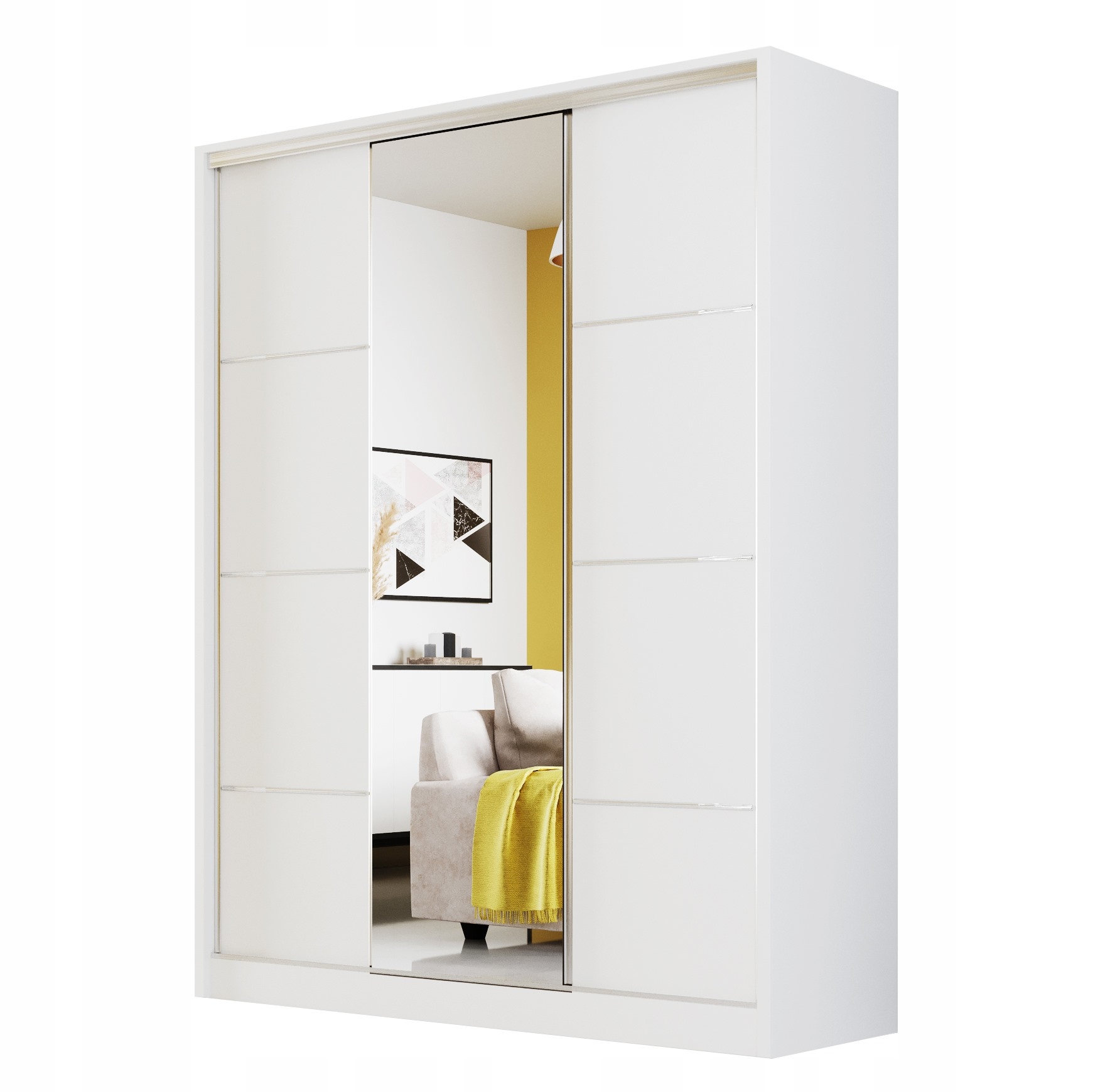 

Szafa przesuwna Meblo 4 150 Biała garderoba nowa