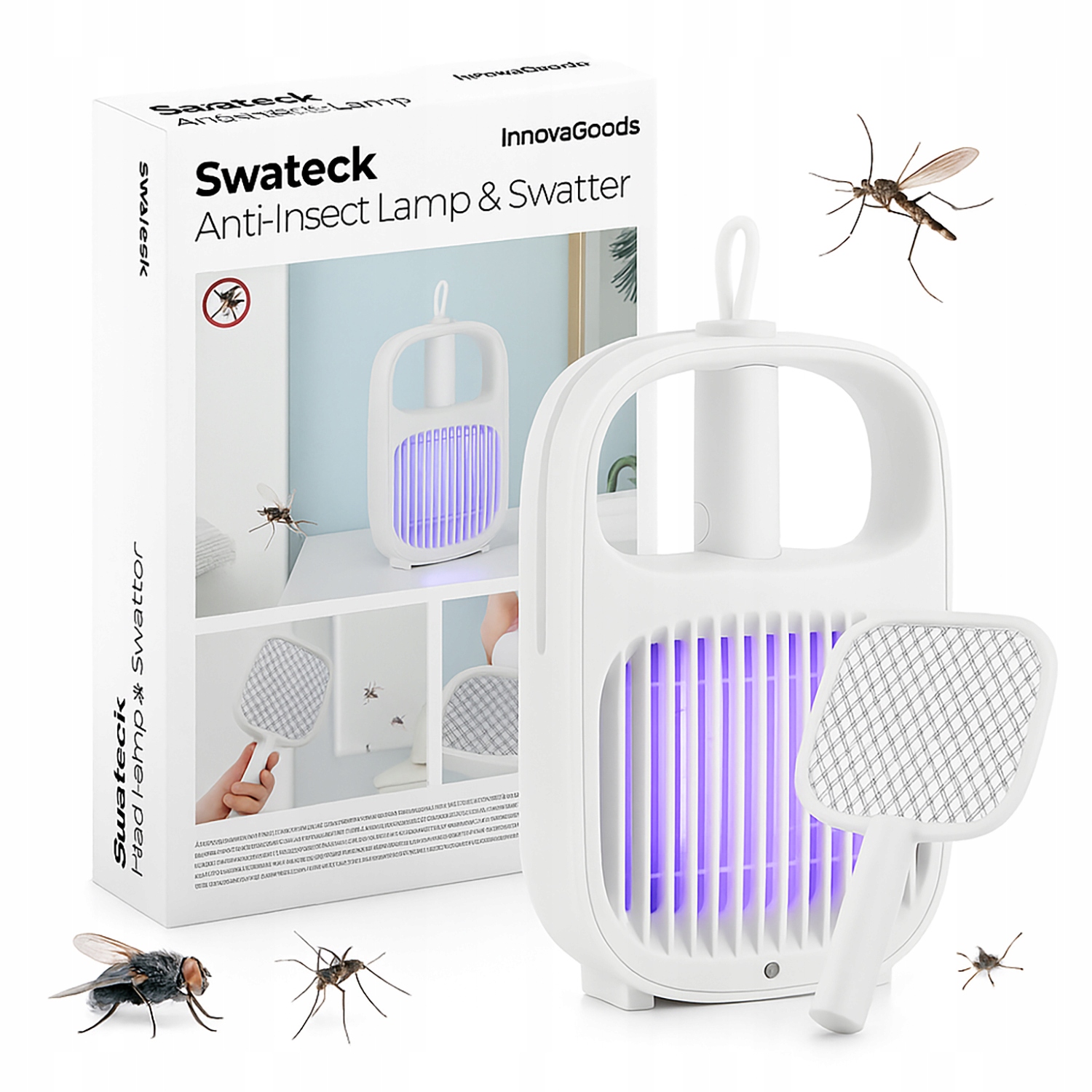 Elektrická lampa proti hmyzu Uv lapač much na mouchy, hmyz, komáry